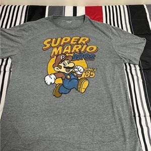 Super Mario Bros Gray T-Shirt